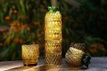 Нов комплект от 4 броя чаши с дизайн на ананас Подарък, снимка 8