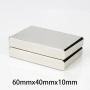 Неодимов магнит 60x40x10mm N52 2600Gs 160гр правоъгълен | moqtmagazin.com, снимка 3