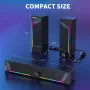Компютърни високоговорители EnjoyNest, RGB високоговорители, USB захранване, 3,5 mm Aux, снимка 6