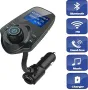 T10 Автомобилен безжичен Bluetooth FM предавател MP3 плейър USB порт за разговори със свободни ръце, снимка 1