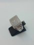 Сребърен пръстен с много циркони, снимка 1 - Пръстени - 42756004