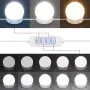 vidaXL Тоалетка с LED лампи, бяла, 90x42x132,5 см, снимка 9