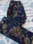 дънки с брукатени рози, снимка 1