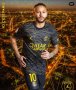 Neymar Неймар Gold детски екип + Чорапи 2023г Париж Псж комплект
