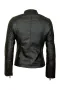 Дамско кожено яке черно 4202, снимка 7