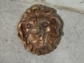 Стара апликация лъвска глава, снимка 1 - Антикварни и старинни предмети - 44443995