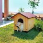 Дървена къща за куче 49 x 64 x h 44 cm, снимка 4