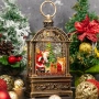 Коледен фенер с музика и снежен ефект – празнична лампа с LED светлина, снимка 5