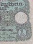 Райх банкнота 1 марка 1920г. Германия перфектна за колекционери 28270, снимка 3