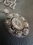 Красиво Сребърно Дамско Колие Часовник , снимка 3
