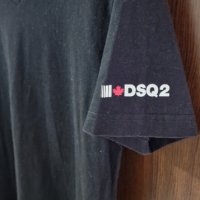 Мъжка тениска Dsquared2 черна, снимка 2 - Тениски - 42056584