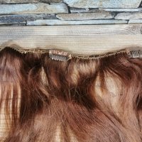 Екстейшъни 100% естествен косъм, снимка 2 - Аксесоари за коса - 36803556