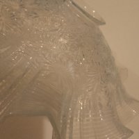 френско стъкло за лампа полюлей 1900г, снимка 12 - Антикварни и старинни предмети - 40825491