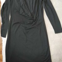 Нова черна рокля с дълъг ръкав, снимка 1 - Рокли - 34888610