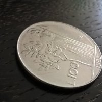 Монета - Италия - 100 лири | 1982г., снимка 1 - Нумизматика и бонистика - 29637827