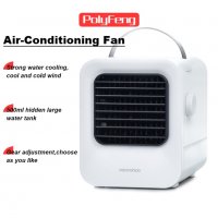 Мини климатик Air Cooler Fan 500ml резервоар за вода, снимка 2 - Климатици - 37510006