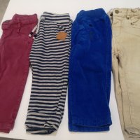 Лот 8 броя бебешки панталонки 80см, 6-9м, 9-12м, Zara, minoti, снимка 1 - Панталони и долнища за бебе - 35006684