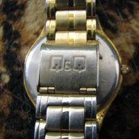 Мъжки часовник с позлата Q&Q, снимка 2 - Антикварни и старинни предмети - 29963386