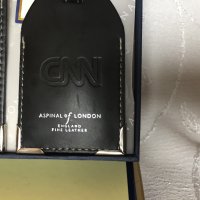 Етикети за багаж Aspinal of London сет, естествена кожа подаръчна кутия, топ качество брандирани CNN, снимка 11 - Други - 35267782