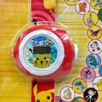 Pikachu Детски 3D часовник с прожектор , снимка 3 - Детски - 38068291