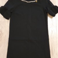 Спортно-елегантна черна рокля р.S, снимка 2 - Рокли - 42848232