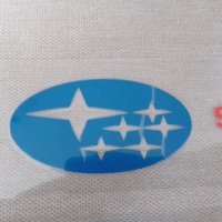 Качествен винилов цветен стикер лепенка с емблема и надпис Subaru, снимка 3 - Аксесоари и консумативи - 37583352