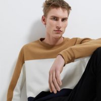 Мъжки памучен пуловер ZARA, размер L, суитчър, снимка 4 - Суичъри - 31737026