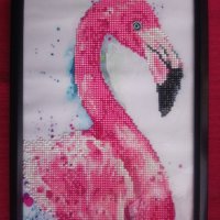 Диамантен гоблен Фламинго , снимка 1 - Гоблени - 42045539