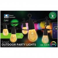 Lsc WIFI СМАРТ RGB LED верига от лампи.TUYA приложение, Украса за двор, градина, снимка 5 - Външни лампи - 38660176