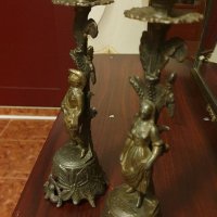 Красиви антикварни френски свещници , снимка 7 - Антикварни и старинни предмети - 38418094