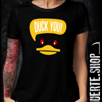 Тениска с щампа DUCK YOU, снимка 1 - Тениски - 36379616