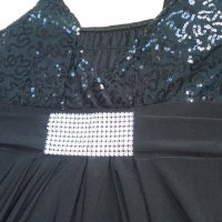 Дълга черна рокля, снимка 4 - Рокли - 29219389