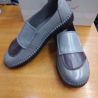 ПРОМОЦИЯ-Дамски обувки естествена кожа сиви, снимка 5 - Дамски ежедневни обувки - 44556568