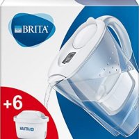 Кана Brita Marella Филтър за вода Graphite Grey Вкл. 5 филтърни патрона Maxtra+,, снимка 1 - Прибори за хранене, готвене и сервиране - 38322434