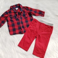 Червен панталон early days 3-6 месеца, снимка 10 - Комплекти за бебе - 29781725