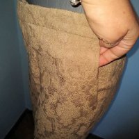 Еластичен дантелен панталон ”Zara”- Woman / голям размер, снимка 6 - Панталони - 14923079