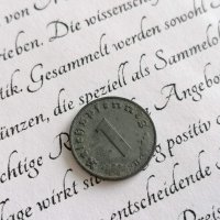 Райх монета - Германия - 1 пфениг | 1942г.; серия B, снимка 1 - Нумизматика и бонистика - 39148577