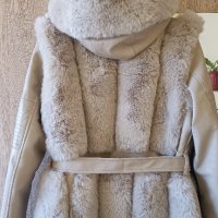 Дамско палто с качулка , снимка 1 - Палта, манта - 42764127