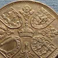Монета 5 шилинга 1953г. Великобритания Коронацията на Елизабет втора 40426, снимка 3 - Нумизматика и бонистика - 42711890