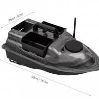 Лодка за захранка карбонова с 16 точков GPS Bait Boat,12000mA батерия,бонус сак,зарядно за кола,, снимка 14 - Стръв и захранки - 38126617