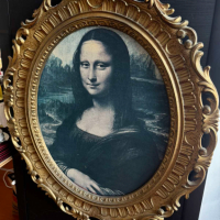 Стара картина принт Мона Лиза, снимка 4 - Картини - 44922064