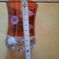 Кристална чаша от немски, цветен кристал, ръчно изрязана. Внос от Германия. , снимка 11 - Чаши - 34099122