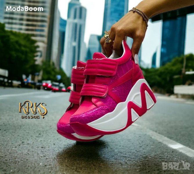 Стилни дамски обувки на платформа , снимка 1