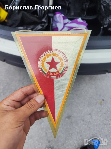 Старо футболно флагче ЦСКА , снимка 1