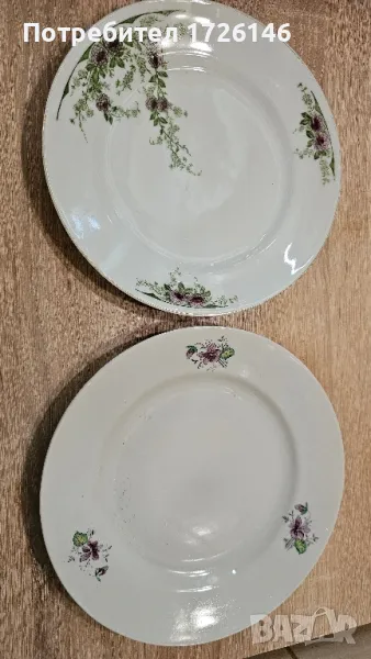 Порцеланови чинии по 1 брой на Разград и Vintage RTH Czechoslovakia, снимка 1