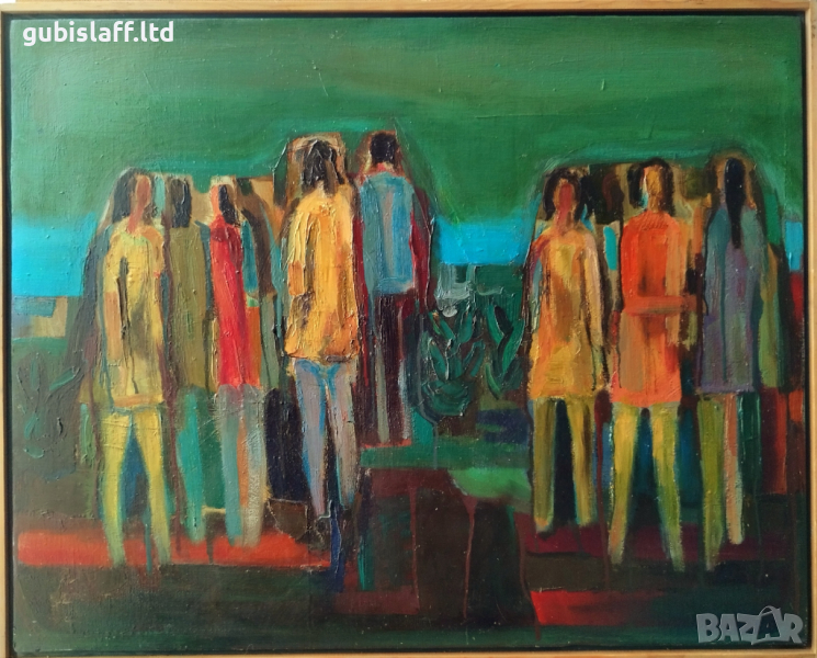 Картина "Разходка", худ. Роджър Краев (1945-2022), снимка 1