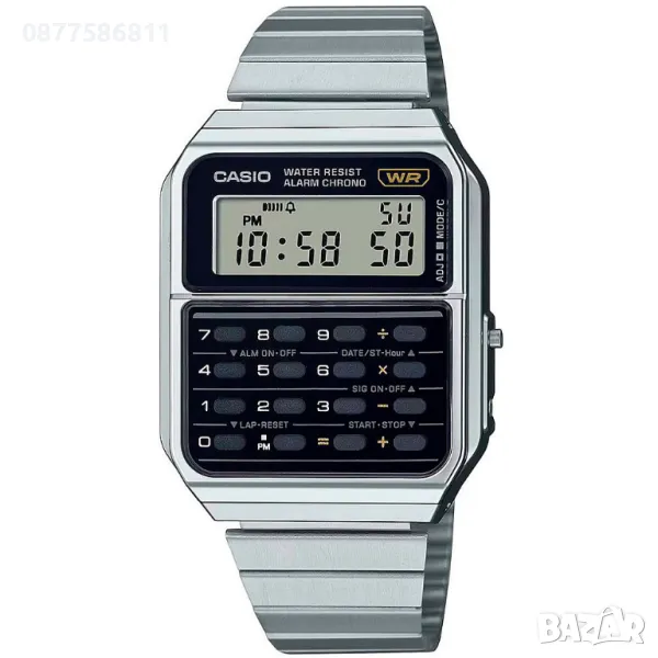 НОВ CASIO VINTAGE CA-500WE-1AEF ЧАСОВНИК КАСИО С ЕЛКА CA-500WE-1A, снимка 1