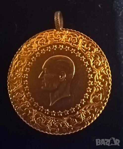 Златна монета 100 куруша Турция 2019г. Кемал Ататюрк, снимка 1