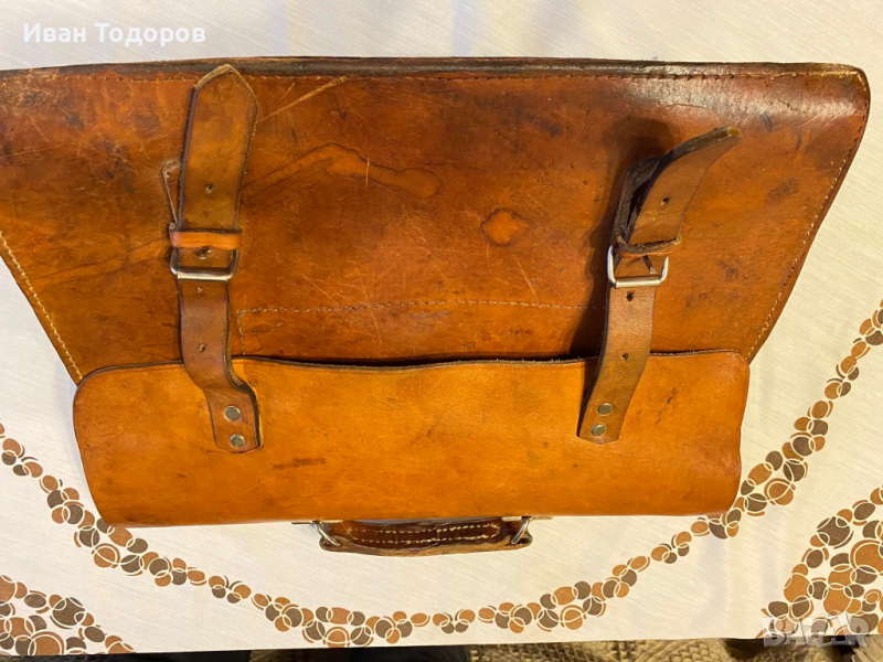 Работна чàнта от дебел телешки бокс., снимка 1