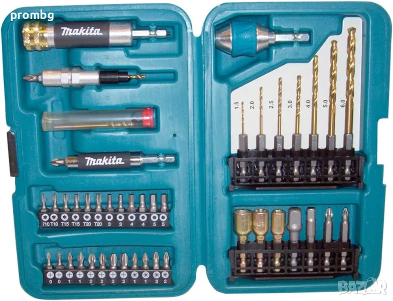Makita свредла, битове, накрайници 48 ч. пробиване, навиване, Германия, снимка 1